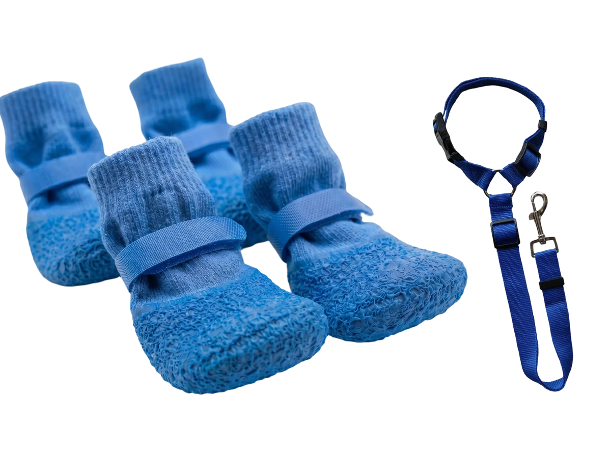 Anti-Slip Dog Shoe Socks – Waterproof Soles & Secure Fit
