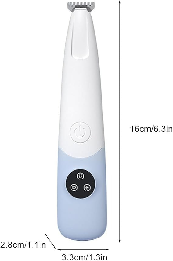 Professional LED Dog Grooming Trimmer – Waterproof Cordless Clipper for Paws, Eyes & Face