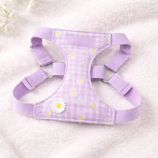 Floral Ruffle Dog Harness & Leash Set