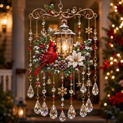🎁 51% OFF — Sparkling Crystal Christmas Wind Chime | Magical Holiday Decor