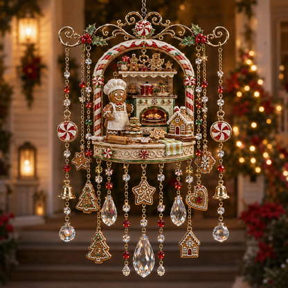 🎁 51% OFF — Sparkling Crystal Christmas Wind Chime | Magical Holiday Decor