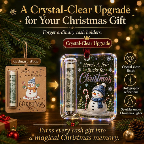 🎄 Christmas Cash Gift Ornament – A Fun Way to Give Cash for Christmas