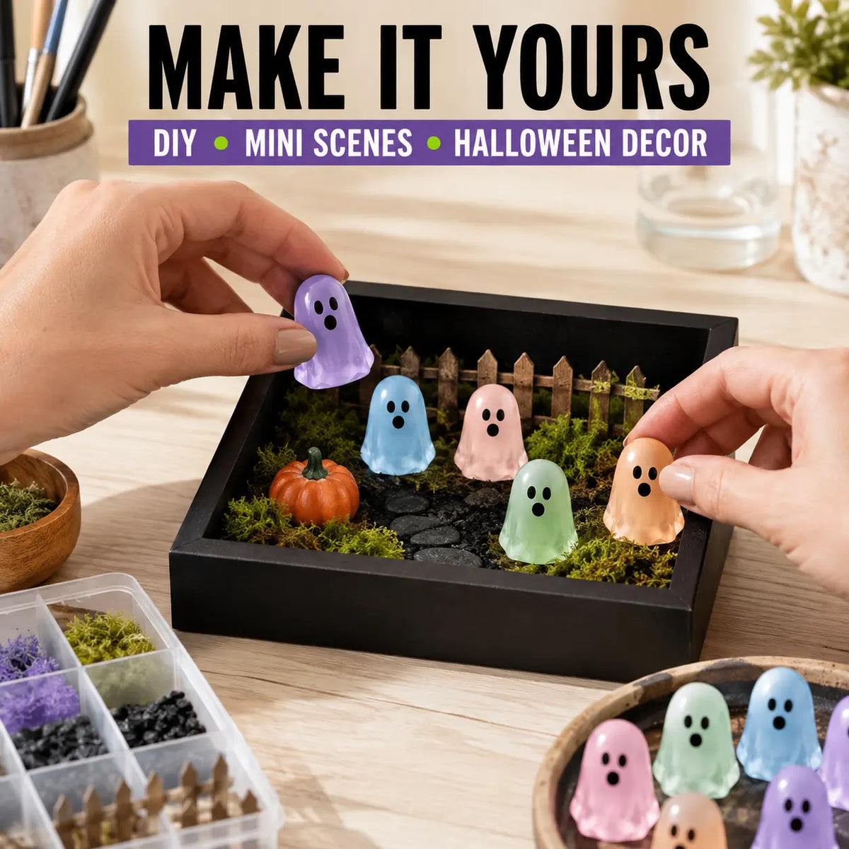 Glow-in-the-Dark Mini Ghosts 👻