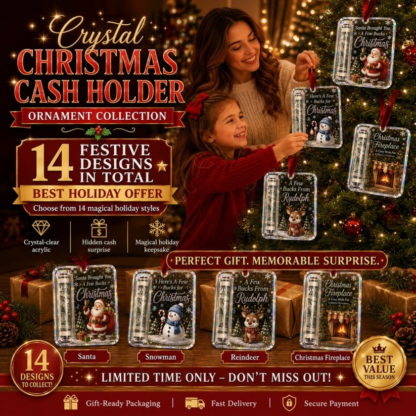 🎄 Christmas Cash Gift Ornament – A Fun Way to Give Cash for Christmas