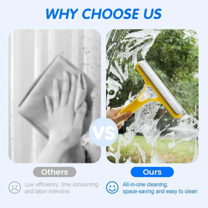 🔥Fast-Clean 3-in-1 Squeegee: Spray, Scrub & Wipe in Half the Time