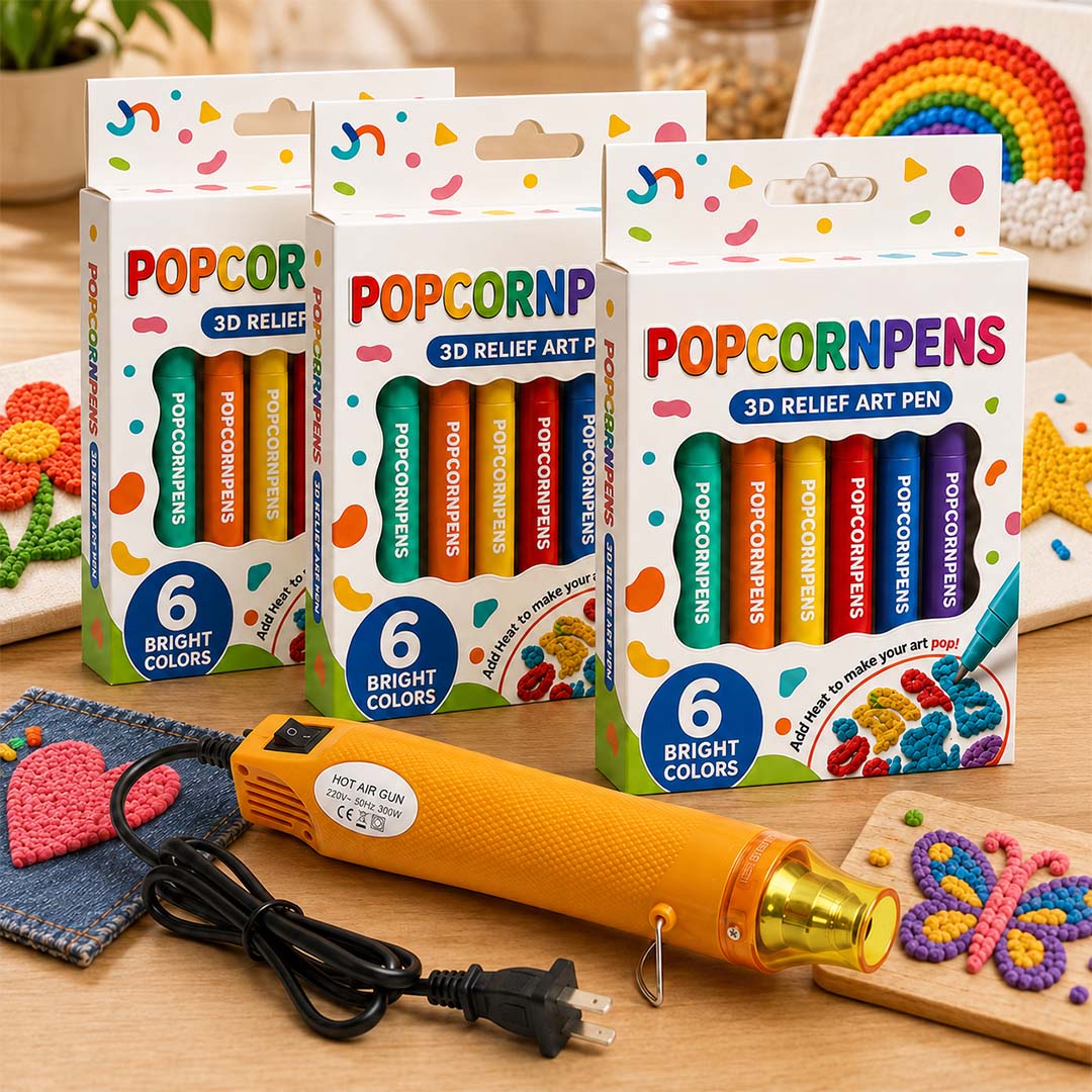 3D Puffy Paint Pens – Heat-Activated Art That Pops 🔥