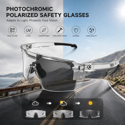 Light-Adaptive Wraparound Sunglasses