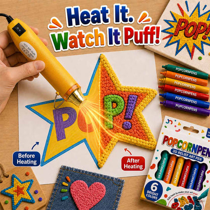 3D Puffy Paint Pens – Heat-Activated Art That Pops 🔥