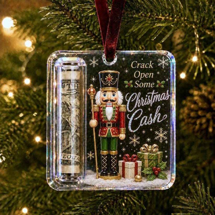 🎄 Christmas Cash Gift Ornament – A Fun Way to Give Cash for Christmas