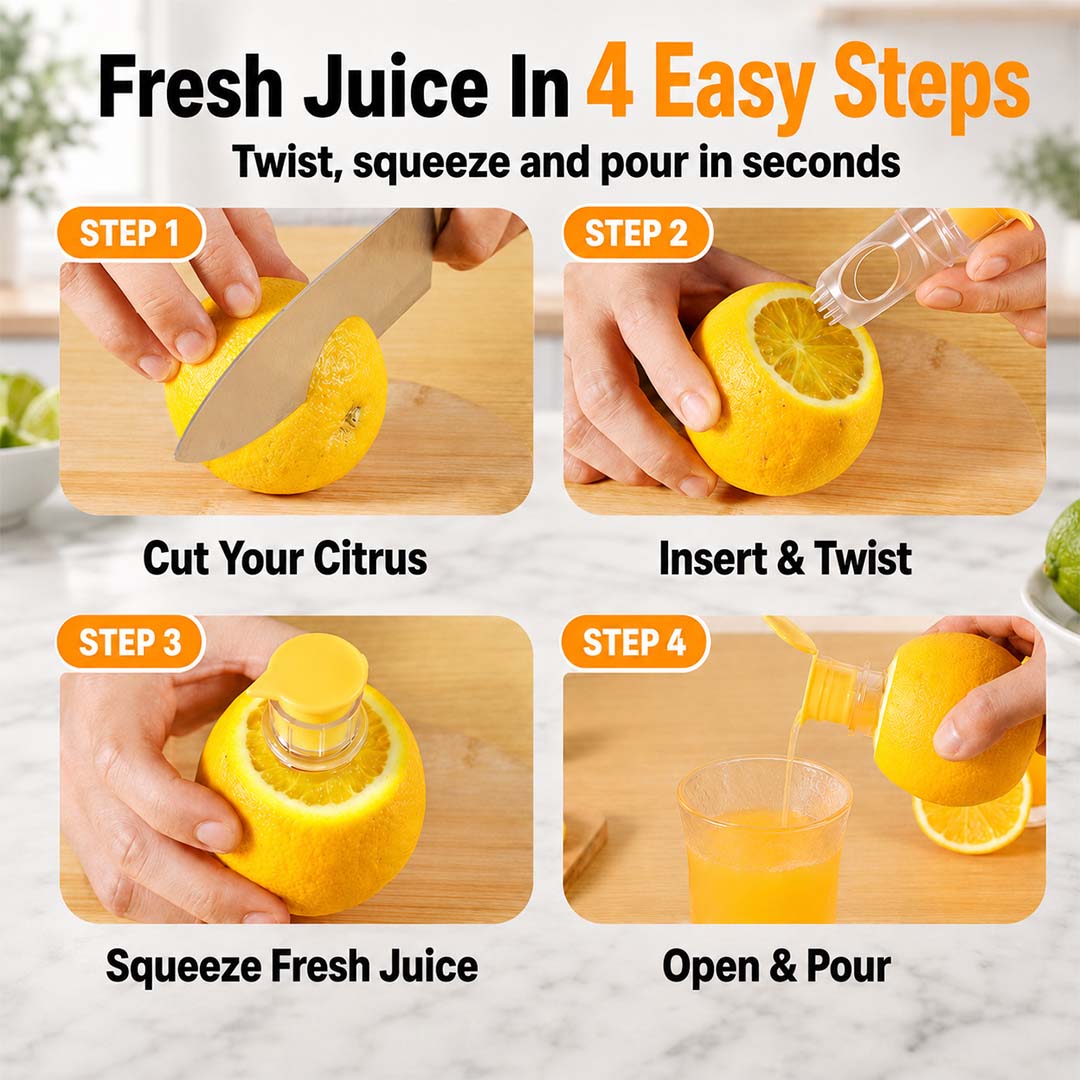 Easy-Pour Mini Citrus Press