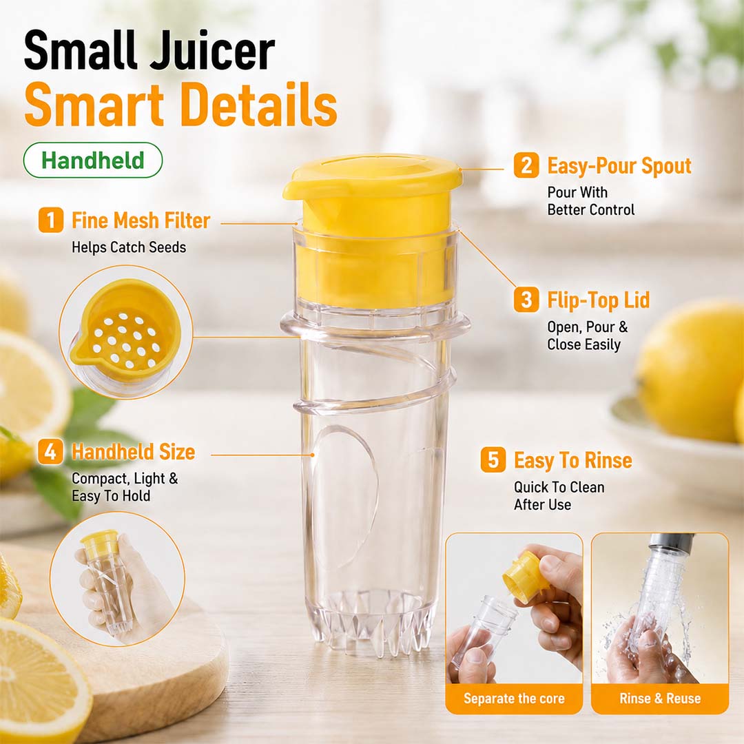 Easy-Pour Mini Citrus Press