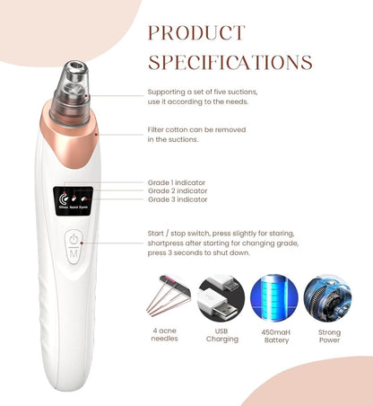 Electric blackhead remover