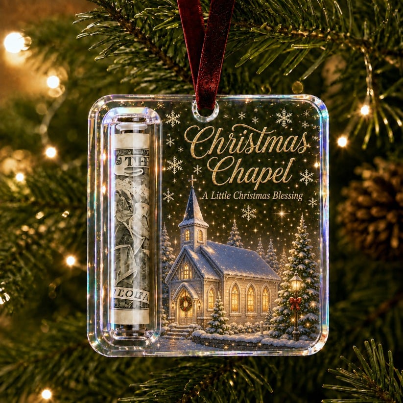 🎄 Christmas Cash Gift Ornament – A Fun Way to Give Cash for Christmas