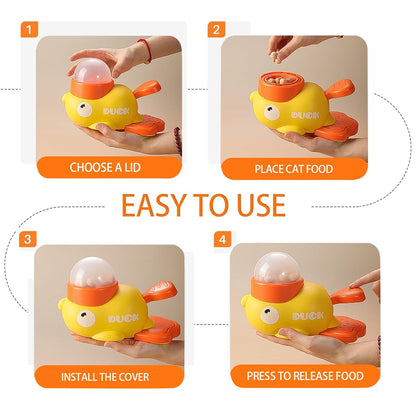 Interactive Duck Pet Feeder – Slow Feeding & Mental Stimulation Toy