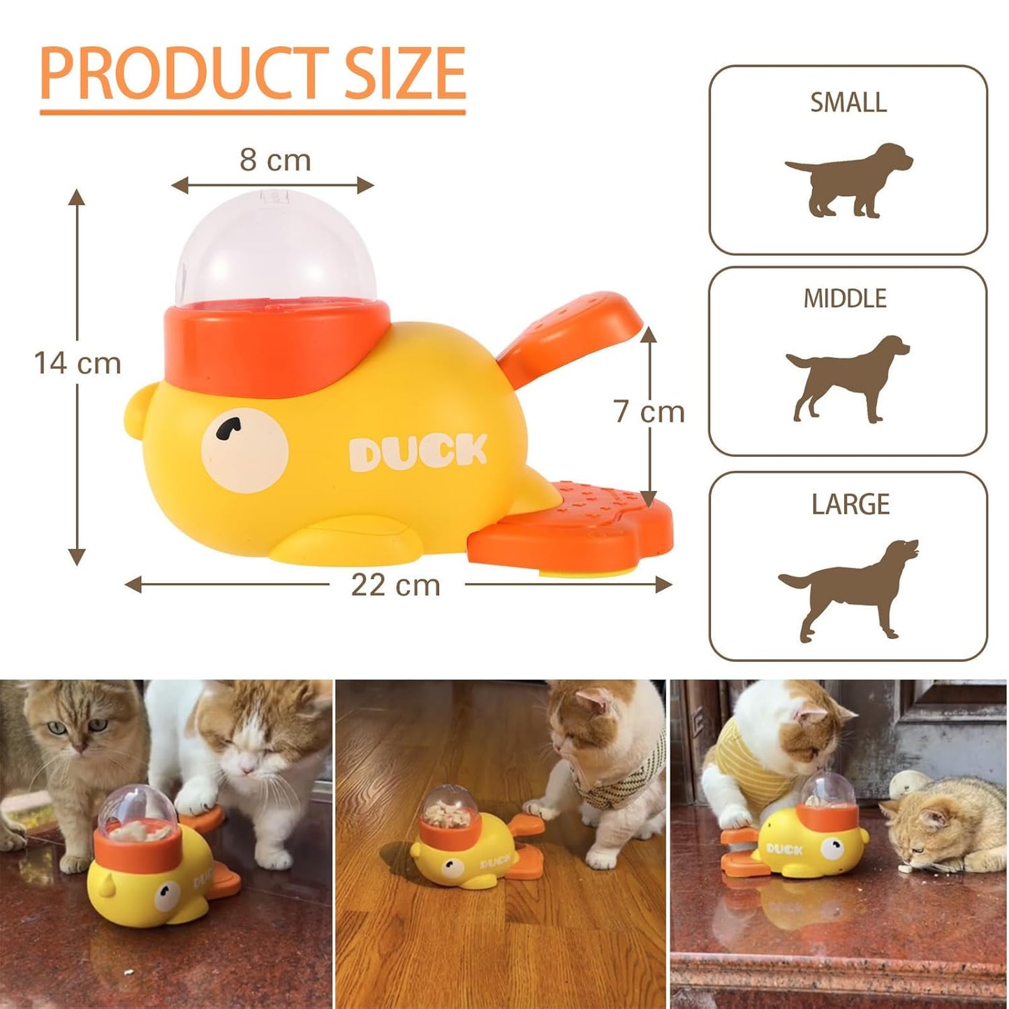 Interactive Duck Pet Feeder – Slow Feeding & Mental Stimulation Toy