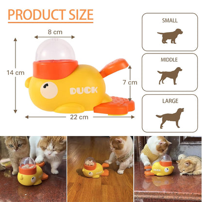 Interactive Duck Pet Feeder – Slow Feeding & Mental Stimulation Toy