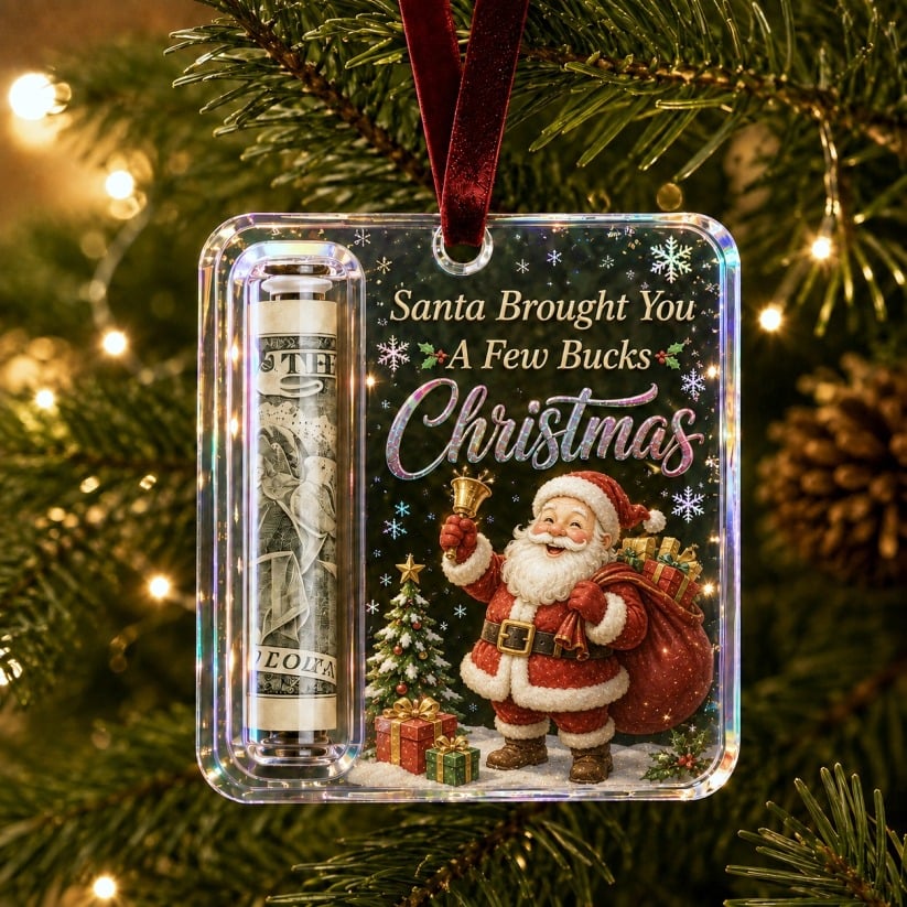 🎄 Christmas Cash Gift Ornament – A Fun Way to Give Cash for Christmas