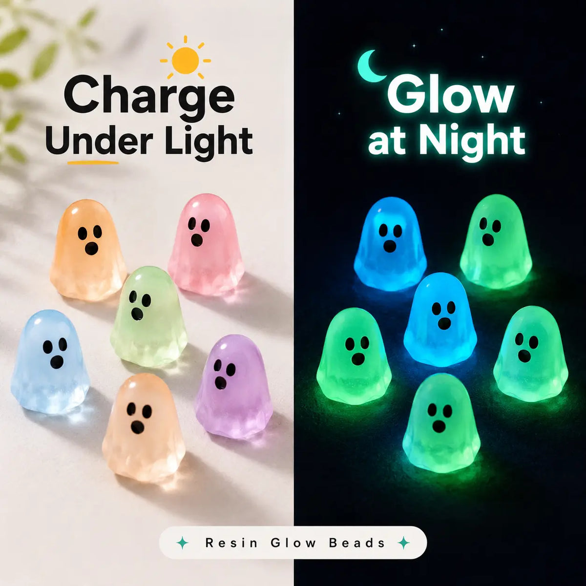 Glow-in-the-Dark Mini Ghosts 👻