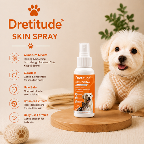 Quantum Silver Skin Relief Spray for Dogs & Cats