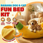Banana Dog & Cat Fun Bed Prive Collection