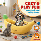 Banana Dog & Cat Fun Bed Prive Collection