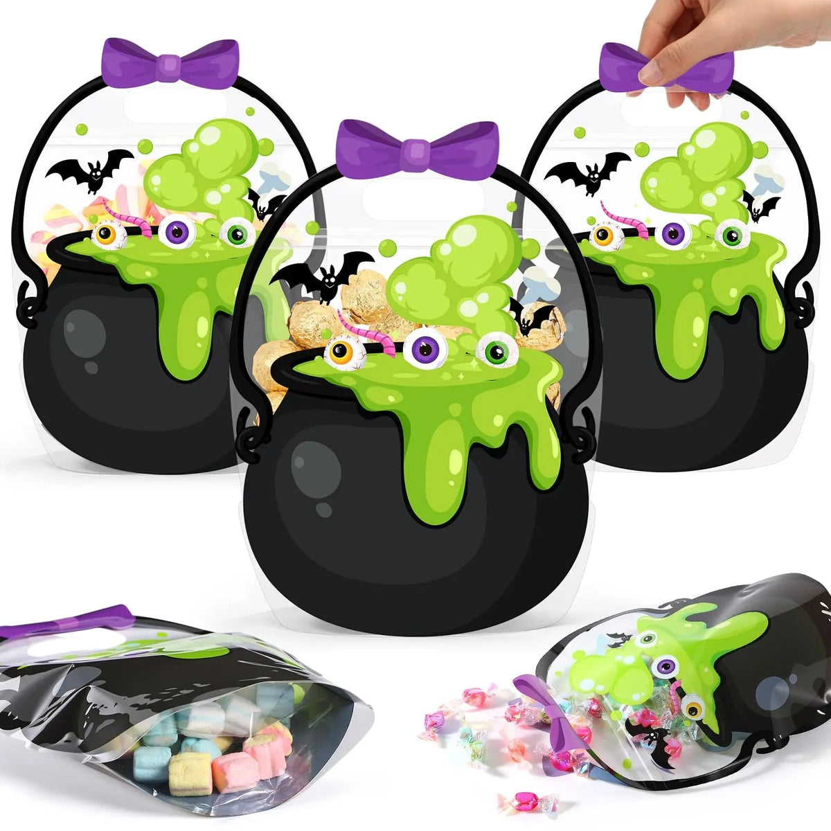🎃 Halloween Treat Bags with Handles 🍬