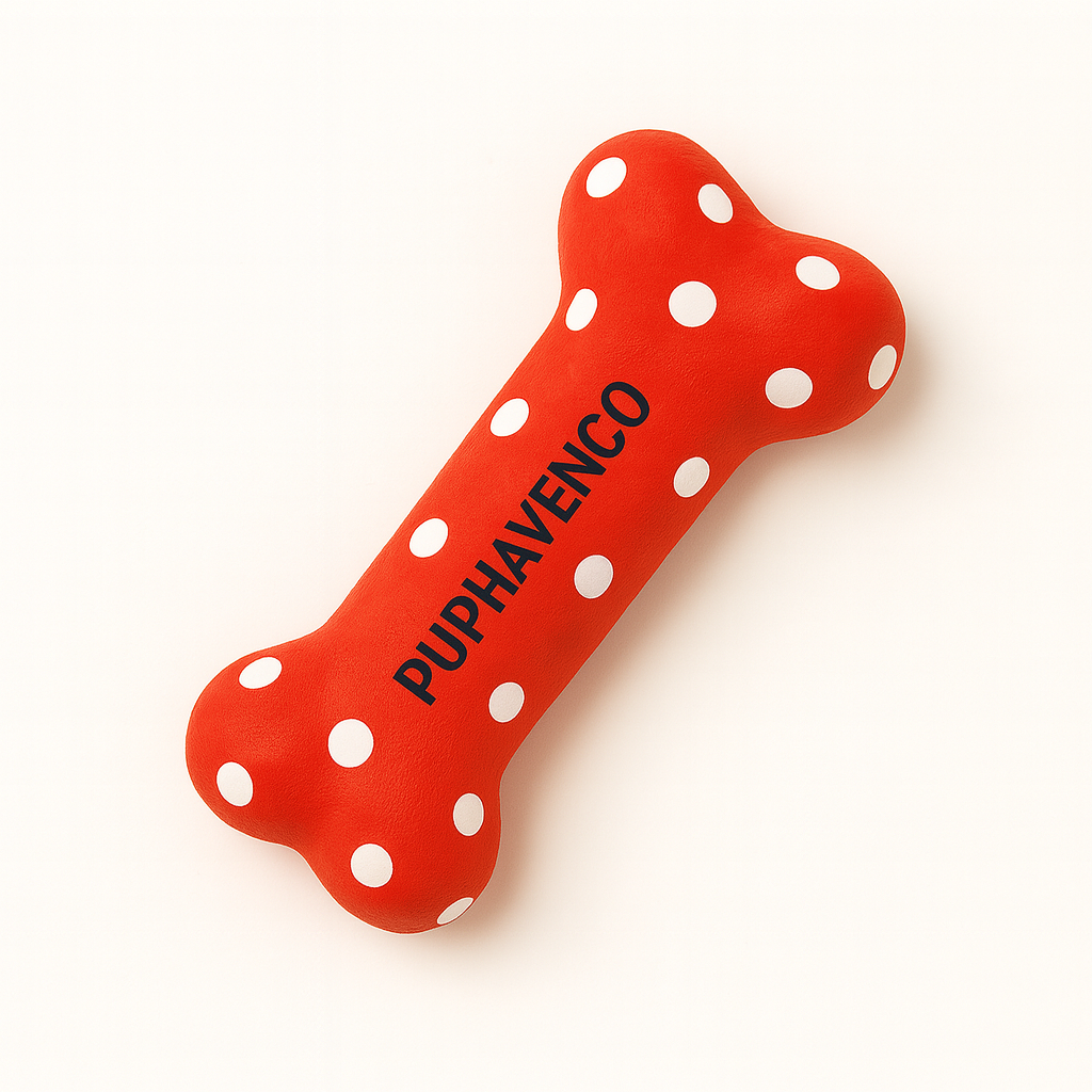 Polka Dot Fun Dog Chew Toy