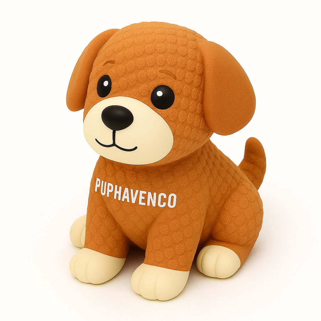 Soft Chew Buddy – Textured Squeaky Puppy Toy