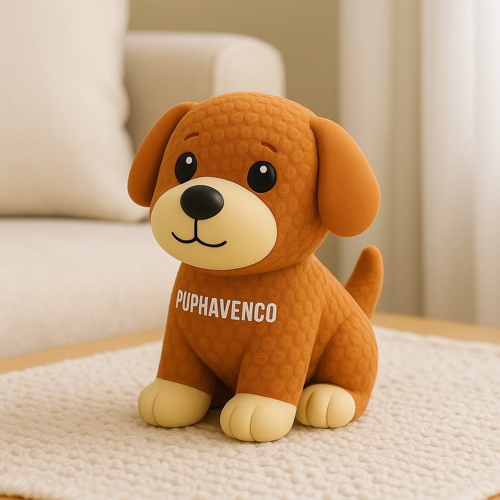 Soft Chew Buddy – Textured Squeaky Puppy Toy