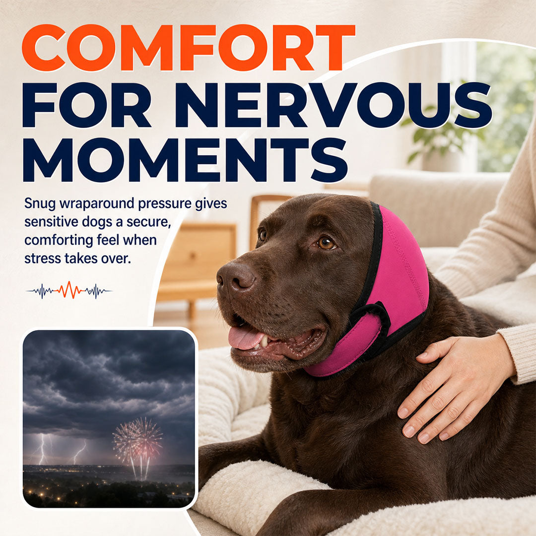 Sound-Dampening Dog Ear Wrap for Fireworks & Storm Anxiety 🐶