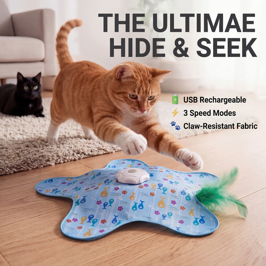 Predator Hide & Seek Toy — Unleash Your Cat's Natural Hunting Instincts! 🦁⚡