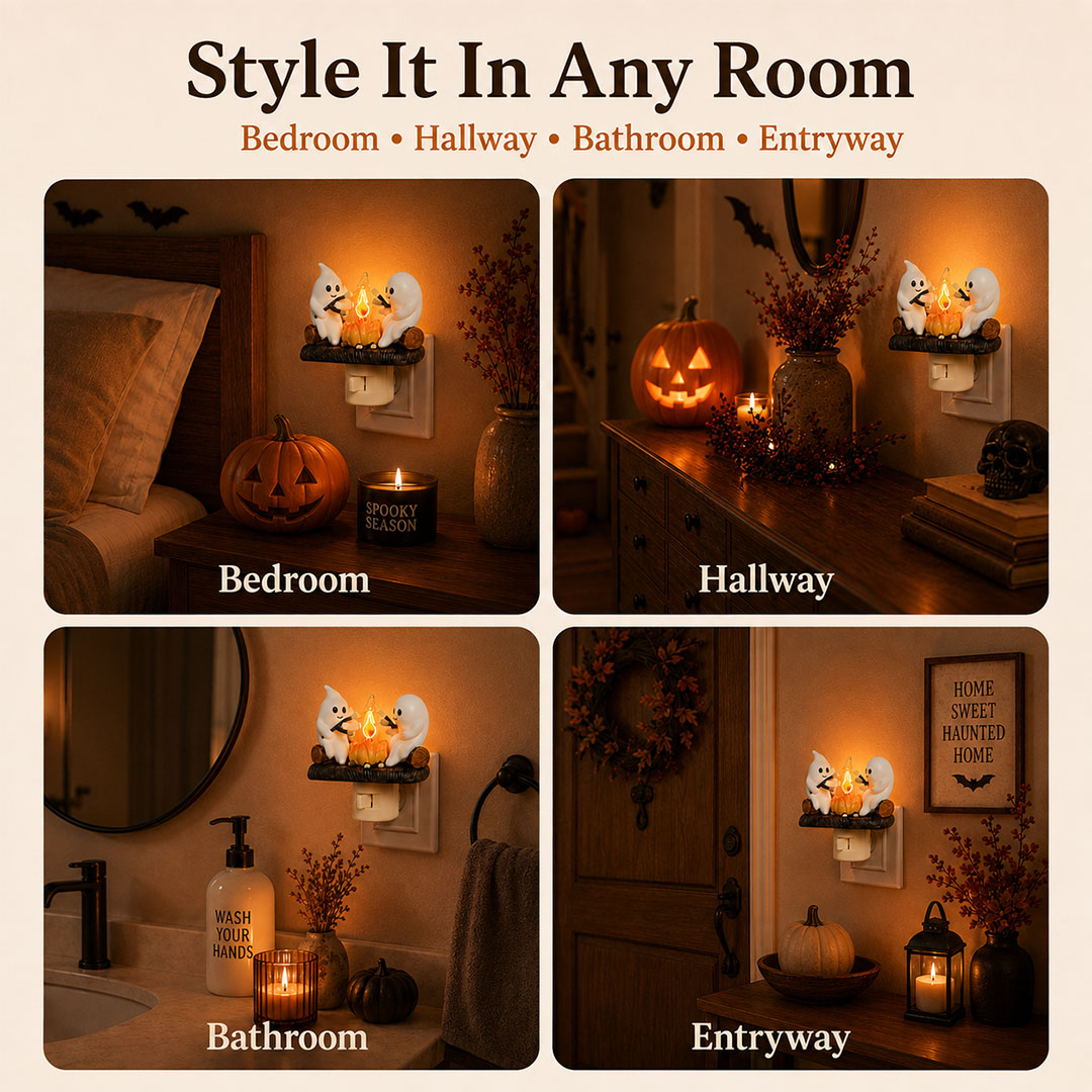 Flickering Ghost Campfire Night Light