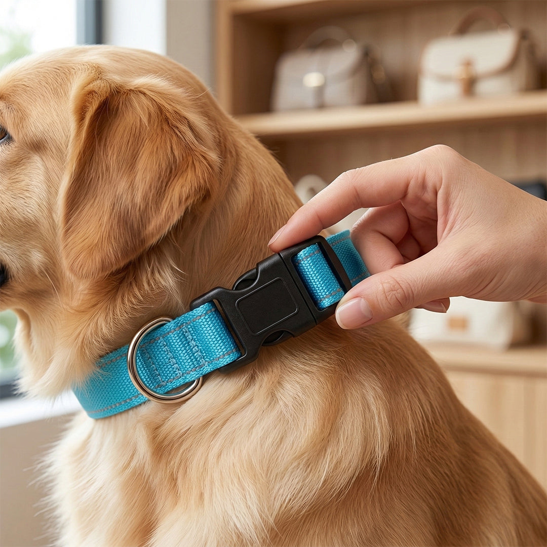 LED Dog Collar - Glow in the Dark Safety Pet Collar with 3 Flashing Modes, Adjustable & Water-Resistant for Maximum Night Visibility and Safety