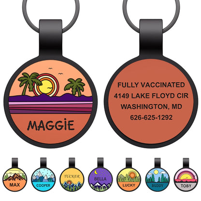 Custom Silicone Pet ID Tag – Quiet, Durable, Waterproof for Dogs, Cats & More