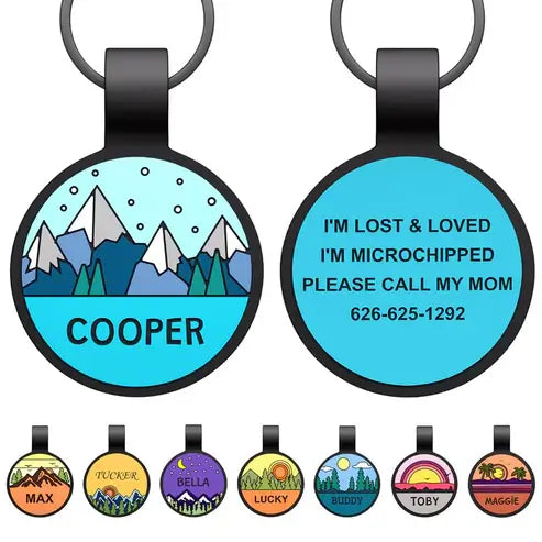 Custom Silicone Pet ID Tag – Quiet, Durable, Waterproof for Dogs, Cats & More