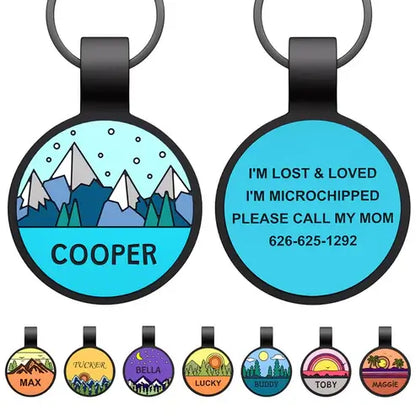 Custom Silicone Pet ID Tag – Quiet, Durable, Waterproof for Dogs, Cats & More