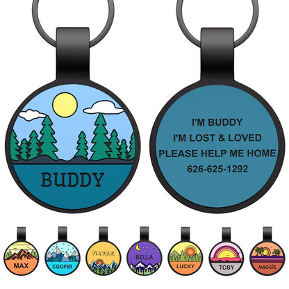 Custom Silicone Pet ID Tag – Quiet, Durable, Waterproof for Dogs, Cats & More