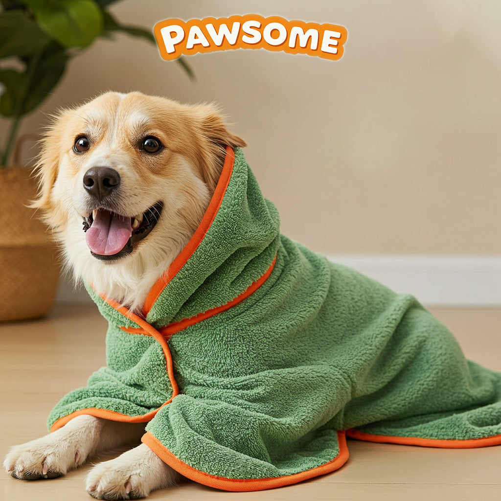 🐶 Ultra-Absorbent Quick-Dry Dog Bathrobe – 🕒 Limited Time Offer – 50% OFF Today Only!