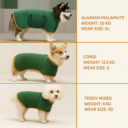 🐶 Ultra-Absorbent Quick-Dry Dog Bathrobe – 🕒 Limited Time Offer – 50% OFF Today Only!