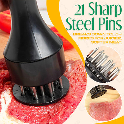 ✨21-Needle Meat Tenderizer – Steakhouse Results at Home