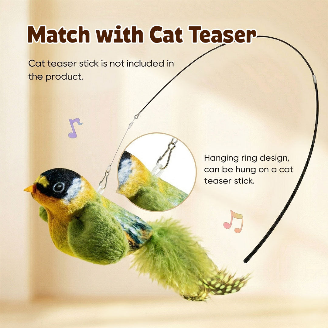 The Realistic Bird Toy That Keeps Cats Hooked