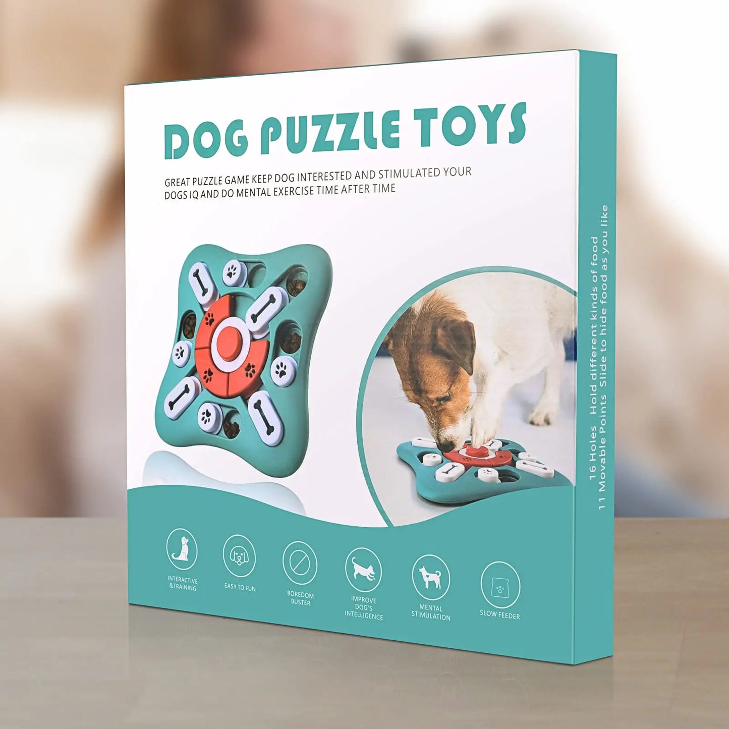 🐶 IQ Training Interactive Pet Toy – Slow Feeder, Treat Dispensing & Sound-Enabled Dog Puzzle Toy