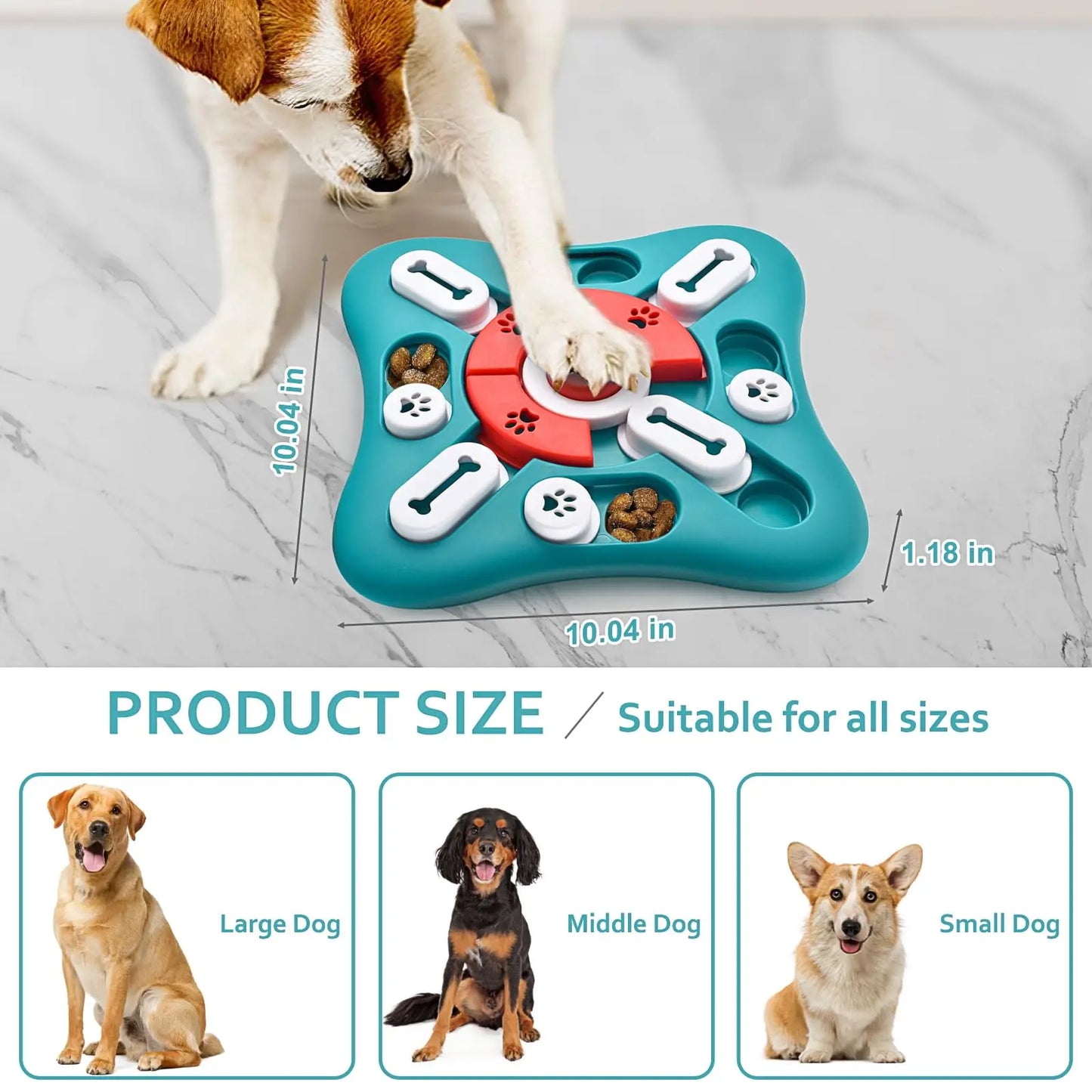 🐶 IQ Training Interactive Pet Toy – Slow Feeder, Treat Dispensing & Sound-Enabled Dog Puzzle Toy