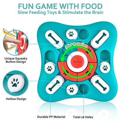 🐶 IQ Training Interactive Pet Toy – Slow Feeder, Treat Dispensing & Sound-Enabled Dog Puzzle Toy