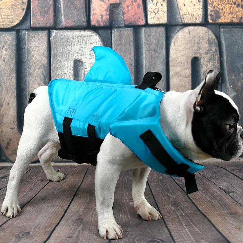 SharkDog Professional Dog Lifesaver – Adjustable Swim Vest with Extra Buoyancy & Top Rescue Handle, Secure Safety Guard for Every Dog