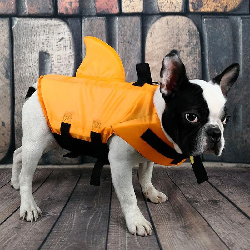 SharkDog Professional Dog Lifesaver – Adjustable Swim Vest with Extra Buoyancy & Top Rescue Handle, Secure Safety Guard for Every Dog