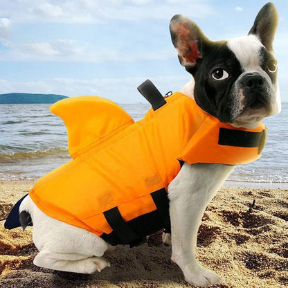 SharkDog Professional Dog Lifesaver – Adjustable Swim Vest with Extra Buoyancy & Top Rescue Handle, Secure Safety Guard for Every Dog