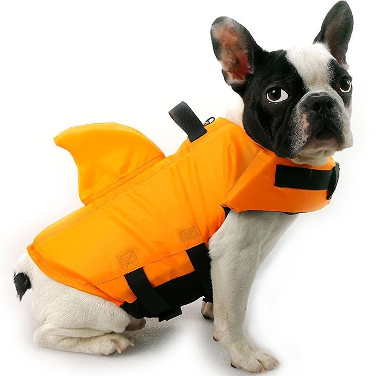 SharkDog Professional Dog Lifesaver – Adjustable Swim Vest with Extra Buoyancy & Top Rescue Handle, Secure Safety Guard for Every Dog