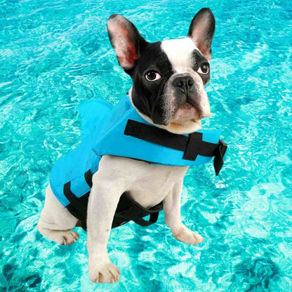 SharkDog Professional Dog Lifesaver – Adjustable Swim Vest with Extra Buoyancy & Top Rescue Handle, Secure Safety Guard for Every Dog