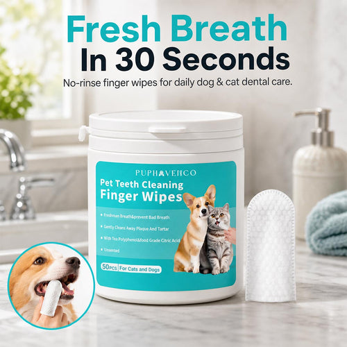 Dog & Cat Teeth Cleaning Finger Wipes